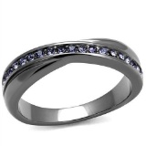 Timeless .10ct Tanzanite Inlay Ring