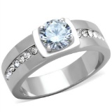 Pretty Polished 1.31ct White Sapphire Ring