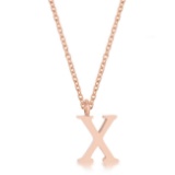 Rose Goldtone Initial Capital Letter 