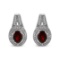 Gorgeous 3.15ct Garnet & Diamond Earrings