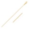 14k Gold Round Cable Link Chain 1.1mm