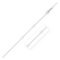 14k White Gold Adjustable Cable Chain 1.0mm
