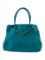 Celine Blue Leather Gold-tone Hdw Open Top Tote