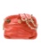Tory Burch Orange Leather Zip Cls Chain-link Tote