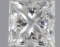 Gia Certified Princess Cut .50ct Vvs2 Diamond
