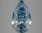Fancy Blue Pear Cut 4.07ct Vs1 Lab Diamond