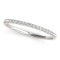 14k Wgold Round .12ct Diamond Pave Set Style Ring