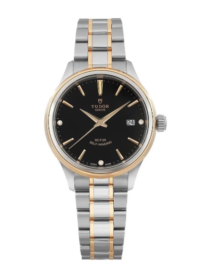 Tudor Style Black Dial Auto Women's 28mm
