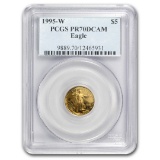 1995-w 1/10oz Proof American Gold Eagle Pr70 Pcgs
