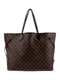 Louis Vuitton Ctd Canvas Ebene Neverfull Gm Tote