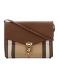Burberry Brown Leather Gold-tone Hdw Messenger Bag