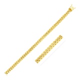 14k Gold Semi Solid Miami Cuban Chain