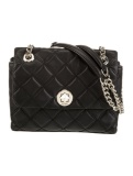 Kate Spade Black Leather Chain-link Shldr Bag