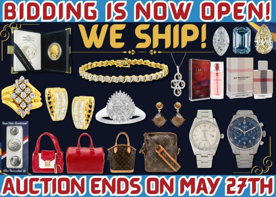 Luxury Bags & Watches, Diamonds, Jewelry, & Coins!