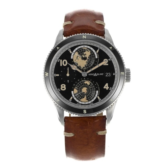 Montblanc 1858 Geosphere Blk Dial Auto Men's 42mm