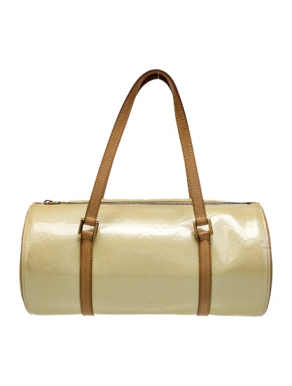 Louis Vuitton Yellow Vernis Patent Top Handle Bag