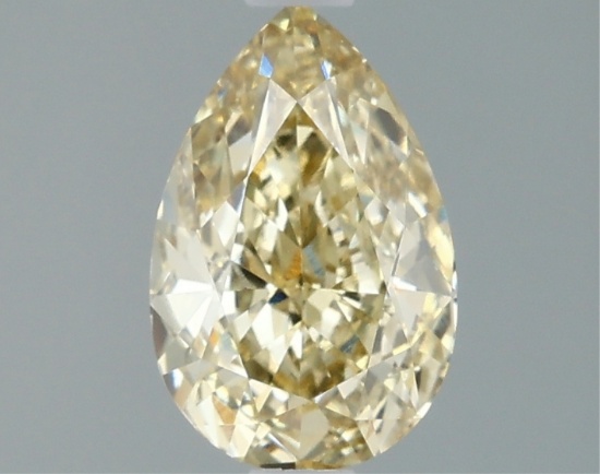 Fancy Yellow Pear Cut 1.55ct Vs1 Lab Diamond