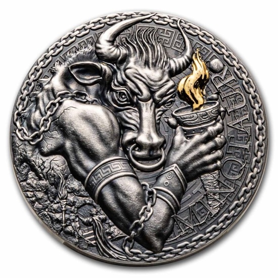 2023 Cameroon 1 Oz Silver Greek Mythology Minotaur