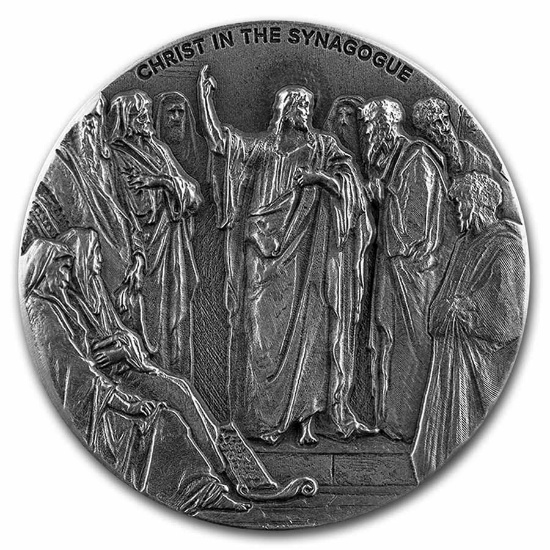 2020 2 Oz Silver Christ In The Synagogue Coin