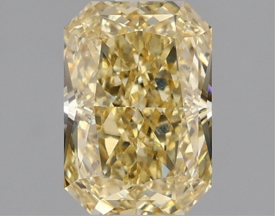 Fancy Yellow Radiant Cut 1.95ct Vvs2 Lab Diamond
