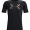 Under Armour Medium Mens Antler Logo T Shirt Black