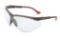 Uvex Black/orange Frame Clear Lens Genesis Xc