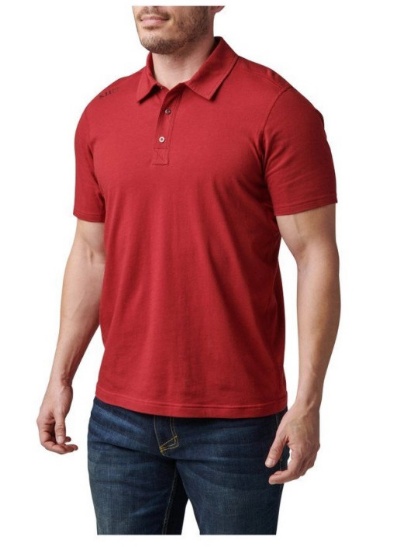 5.11 Tactical Medium Cordovan Red Archer Polo