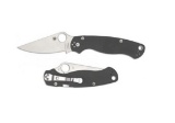 Spyderco Satin Gray Plain Folding Knife