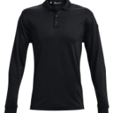 Under Armour Men's Large Polo Long Sleeve Black
