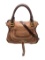Chloe Brn Leather Gold-tone Hardware Top Hdl Bag