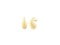 14k Gold Raindrop Stud Earrings