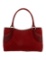 Gucci Red Canvas Silver-tone Hdw Snap Shldr Bag