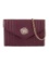 Badgley Mischka Purple Vegan Lthr Snap Evening Bag