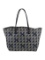 Tory Burch Printed Green Canvas Snap Closure Tote