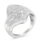 10k Gold 1.00ct Diamond Cluster Ring