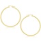 14k Gold Polished Hoop Earrings 55mm