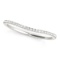 14k Wgold .09ct Diamond Pave Style Wedding Band