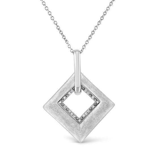 Opulent .06ct Diamond Accent Kite Shape Necklace