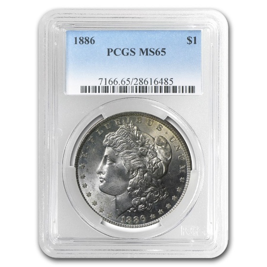 1886 Morgan Dollar Ms-65 Pcgs