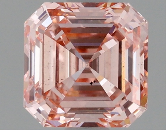 Fancy Pink Asscher Cut 1.26ct Vs2 Lab Diamond