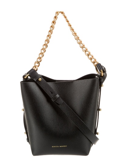 Rebecca Minkoff Leather Turn-lock Bucket Bag