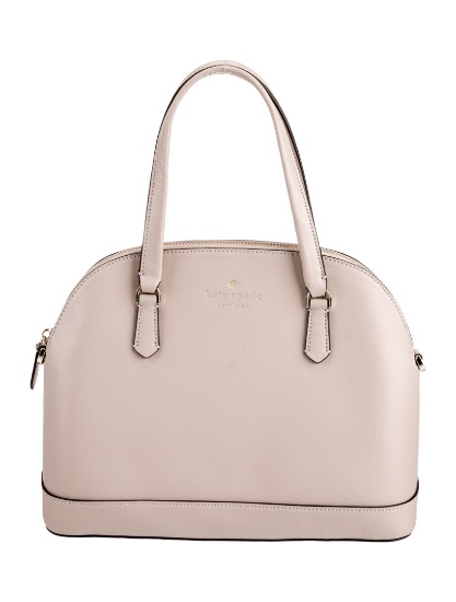 Kate Spade Neut Saffiano Leather Zip Top Hdl Bag