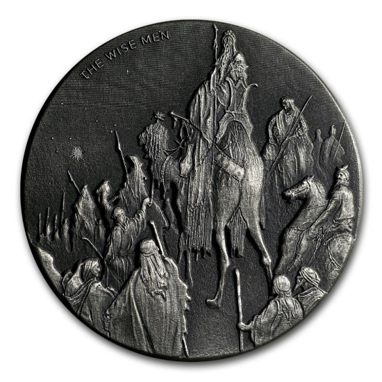 2017 2 Oz Silver The Wise Men Uncirculated