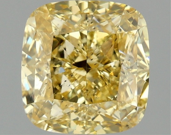 Fancy Yellow Cushion Cut 2.10ct Si1 Lab Diamond