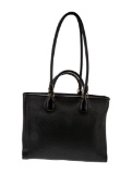 Salvatore Ferragamo Lthr Gold-tone Hdw Top Hdl Bag