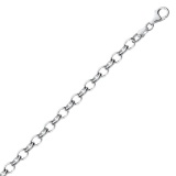 Sterling Silver High Polished Charm Bracelet