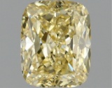 Fancy Yellow Cushion Cut 1.06ct Vs1 Lab Diamond