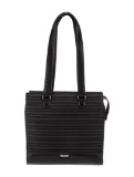 Tumi Black Nylon Silver-tone Hdw Zip Shoulder Bag