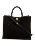 Rebecca Minkoff Black Canvas Bow Crossbody Bag