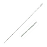 14k White Gold Diamond-cut Bead Chain 1.0mm
